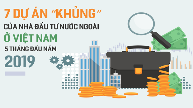 [Infograpic] 7 dự án ‘khủng’ hút vốn 5 tỉ USD của nhà đầu tư nước ngoài vào Việt Nam 5 tháng đầu 2019
